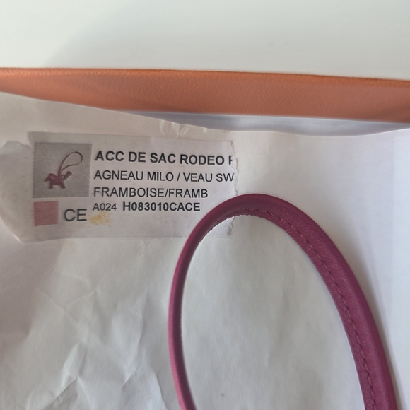 Hermes Rodeo Pegase PM Charm Framboise Pink Monochrome NWT - Picture 4 of 11